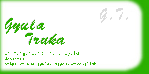 gyula truka business card